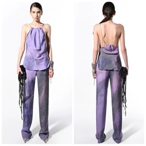 Materiel Halter Chain Top + High Waist Straight Pants XS / 2